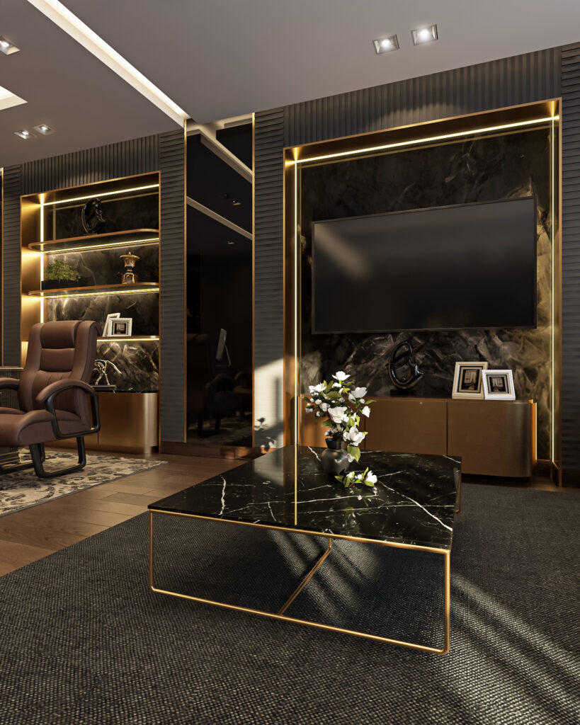 cozy luxury home office for rich people