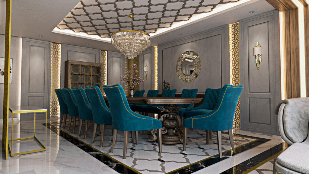 luxury dining chair and tables design