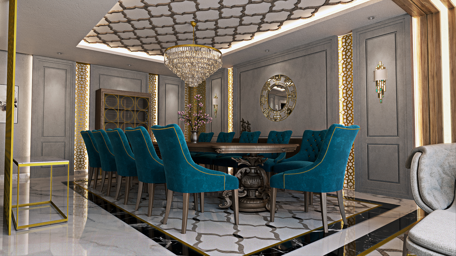 luxury dining chair and tables design
