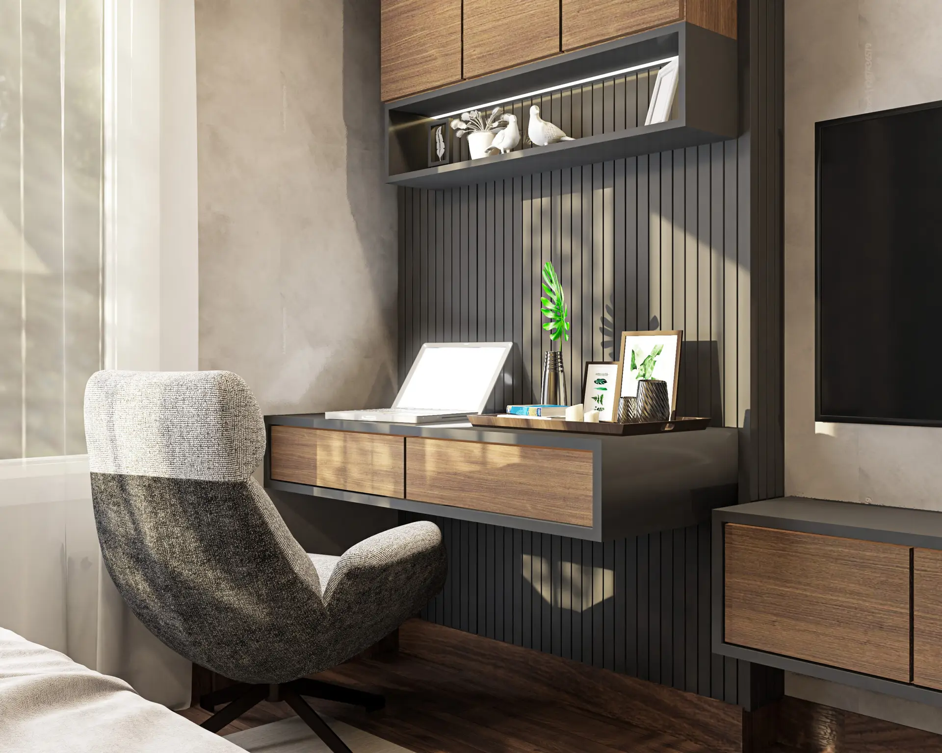 Study desk design kids room